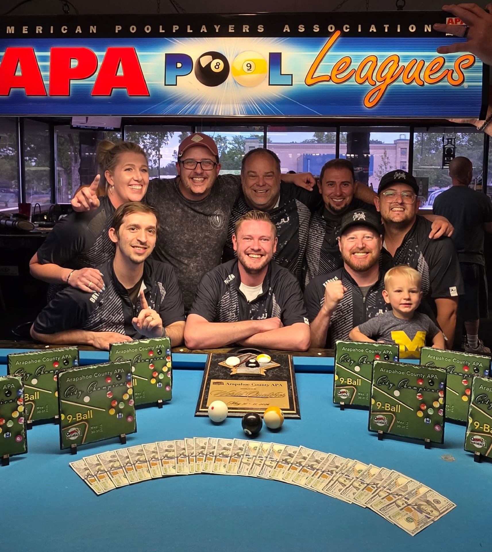Arapahoe County APA 9-Ball City Champions team headed to APA Worlds in Vegas